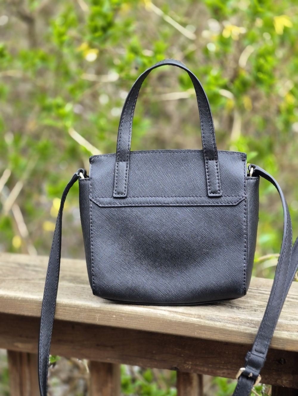 Kate Spade Laurel Way Mini Alisanne Black Leather Crossbody Bag / Purse - Picture 15 of 16